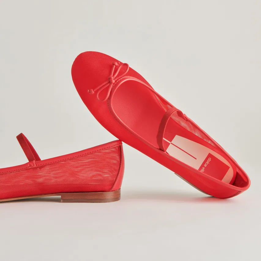 CADEL BALLET FLATS RED MESH^Dolce Vita Sale