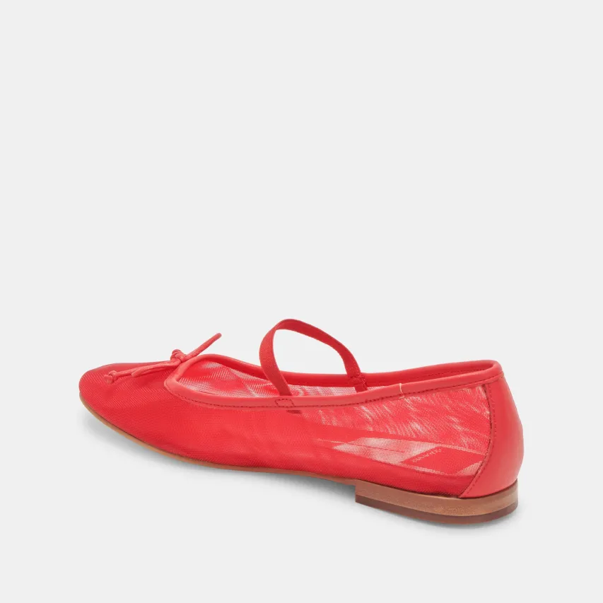 CADEL BALLET FLATS RED MESH^Dolce Vita Sale