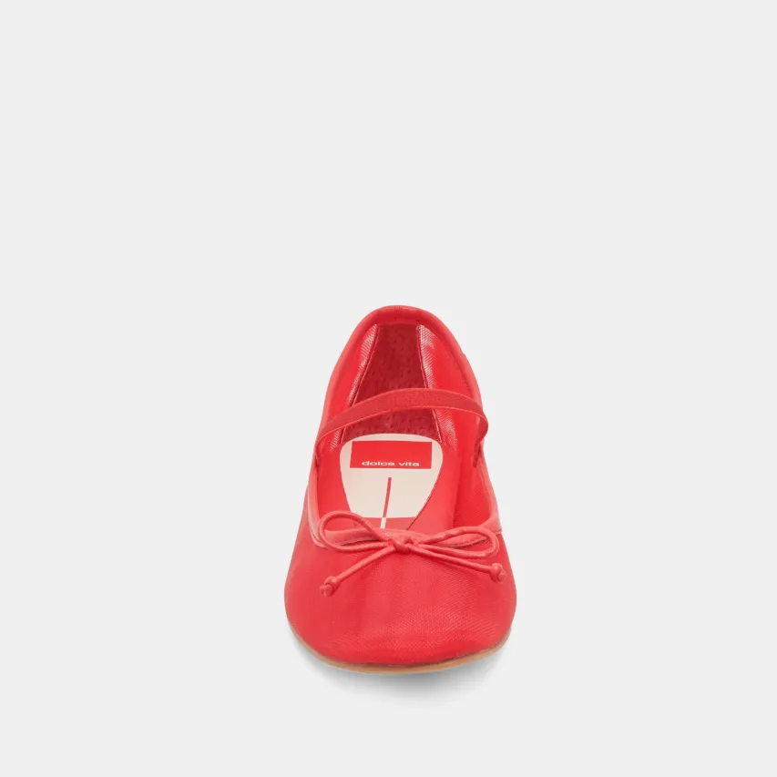 CADEL BALLET FLATS RED MESH^Dolce Vita Sale