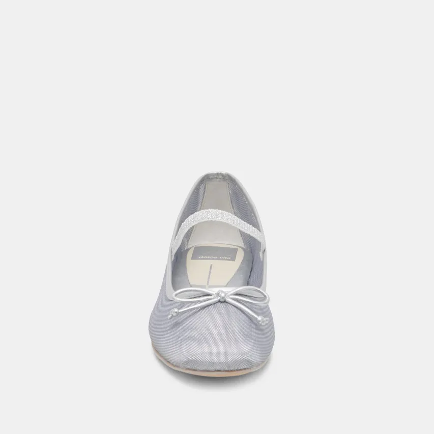 CADEL BALLET FLATS SILVER MESH^Dolce Vita Best
