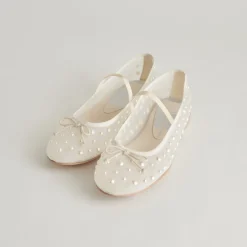 CADEL PEARL BALLET FLATS IVORY MESH^Dolce Vita Best