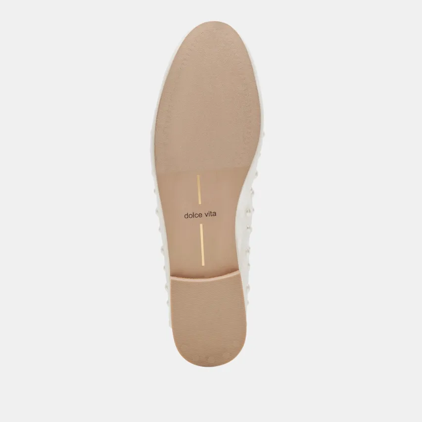 CADEL PEARL BALLET FLATS IVORY MESH^Dolce Vita Best