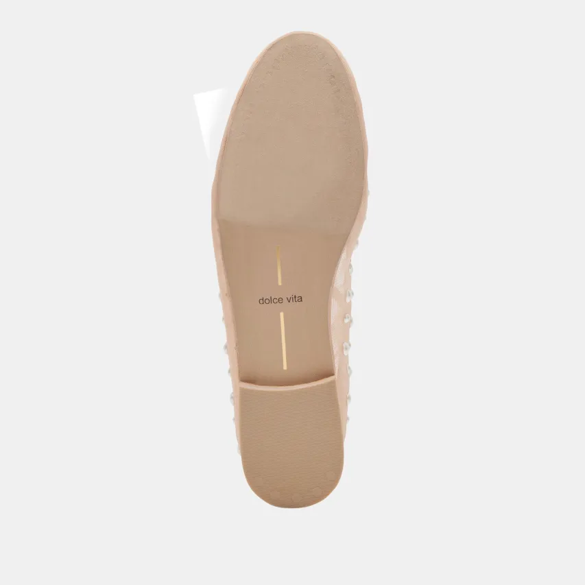 CADEL PEARL BALLET FLATS BLUSH MESH^Dolce Vita Hot