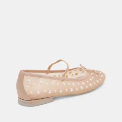 CADEL PEARL BALLET FLATS BLUSH MESH^Dolce Vita Hot
