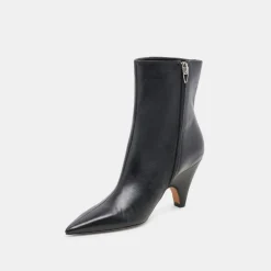 CALICO BOOTIES BLACK LEATHER^Dolce Vita Hot