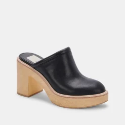 CAMDIN HEELS BLACK LEATHER^Dolce Vita Online
