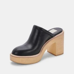 CAMDIN HEELS BLACK LEATHER^Dolce Vita Online