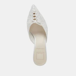 CAMILE HEELS WHITE FLORAL EYELET^Dolce Vita Outlet
