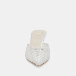 CAMILE HEELS WHITE FLORAL EYELET^Dolce Vita Outlet