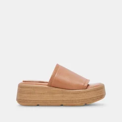 CANAL SANDALS TAN LEATHER^Dolce Vita Hot