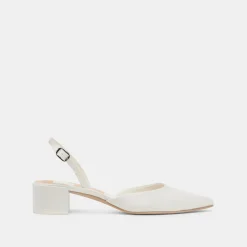 CAREL HEELS TRUE WHITE SATIN^Dolce Vita Discount