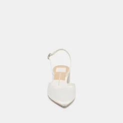 CAREL HEELS TRUE WHITE SATIN^Dolce Vita Discount