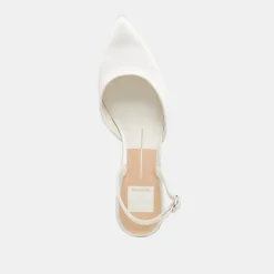 CAREL HEELS TRUE WHITE SATIN^Dolce Vita Discount