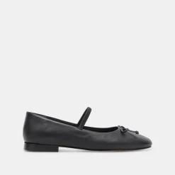CARIN BALLET FLATS BLACK LEATHER^Dolce Vita Hot