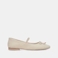 CARIN BALLET FLATS IVORY LEATHER^Dolce Vita New