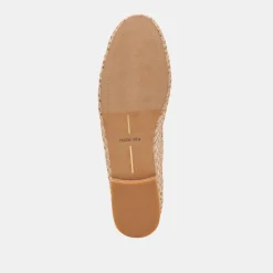 CARIN RAFFIA BALLET FLATS LT NATURAL RAFFIA^Dolce Vita Outlet