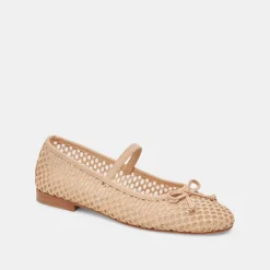 CARIN RAFFIA BALLET FLATS LT NATURAL RAFFIA^Dolce Vita Outlet