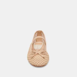 CARIN RAFFIA BALLET FLATS LT NATURAL RAFFIA^Dolce Vita Outlet