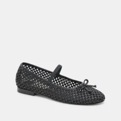 CARIN RAFFIA BALLET FLATS ONYX RAFFIA^Dolce Vita Fashion