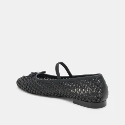 CARIN RAFFIA BALLET FLATS ONYX RAFFIA^Dolce Vita Fashion