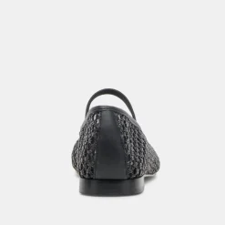 CARIN RAFFIA BALLET FLATS ONYX RAFFIA^Dolce Vita Fashion
