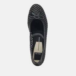 CARIN RAFFIA BALLET FLATS ONYX RAFFIA^Dolce Vita Fashion