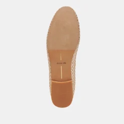CARIN RAFFIA BALLET FLATS GOLD RAFFIA^Dolce Vita Online