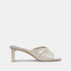 CARLAN HEELS OFF WHITE SILK^Dolce Vita Fashion