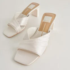 CARLAN HEELS OFF WHITE SILK^Dolce Vita Fashion