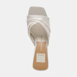 CARLAN HEELS OFF WHITE SILK^Dolce Vita Fashion