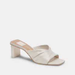 CARLAN HEELS OFF WHITE SILK^Dolce Vita Fashion