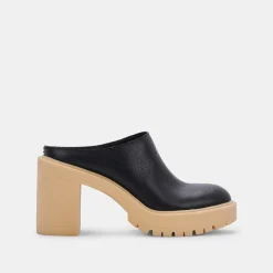 CARRY HEELS BLACK LEATHER^Dolce Vita Clearance