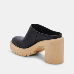 CARRY HEELS BLACK LEATHER^Dolce Vita Clearance