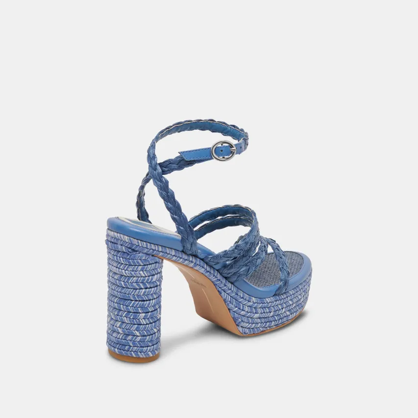 CATINA HEELS BLUE RAFFIA^Dolce Vita Outlet