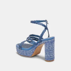 CATINA HEELS BLUE RAFFIA^Dolce Vita Outlet