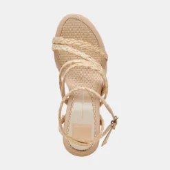 CATINA HEELS LT NATURAL RAFFIA^Dolce Vita Online