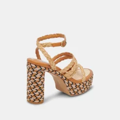 CATINA HEELS TAN RAFFIA^Dolce Vita Discount