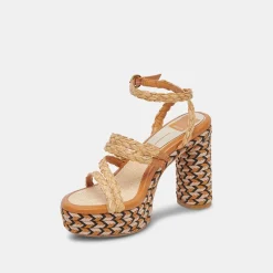 CATINA HEELS TAN RAFFIA^Dolce Vita Discount