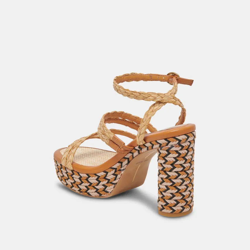 CATINA HEELS TAN RAFFIA^Dolce Vita Discount