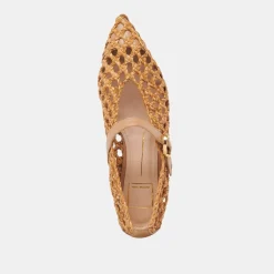 CATY BALLET FLATS NATURAL WOVEN^Dolce Vita Hot