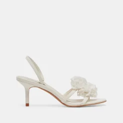 CECILA HEELS WHITE FLORAL EYELET^Dolce Vita Hot
