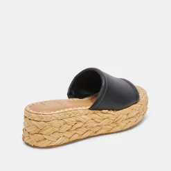 CHAVI SANDALS BLACK LEATHER^Dolce Vita Clearance