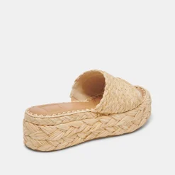 CHAVI WIDE SANDALS LT NATURAL RAFFIA^Dolce Vita Online