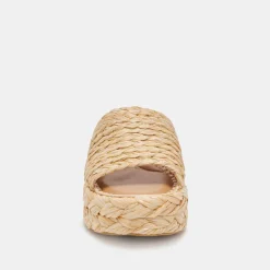 CHAVI WIDE SANDALS LT NATURAL RAFFIA^Dolce Vita Online