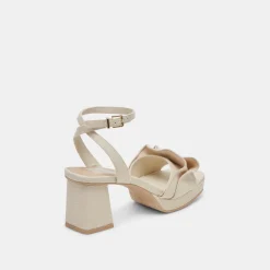 CHEER HEELS IVORY RAFFIA^Dolce Vita Online