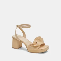 CHEER HEELS LT NATURAL RAFFIA^Dolce Vita Hot