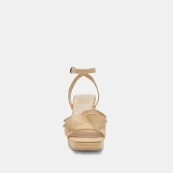 CHEER HEELS LT NATURAL RAFFIA^Dolce Vita Hot