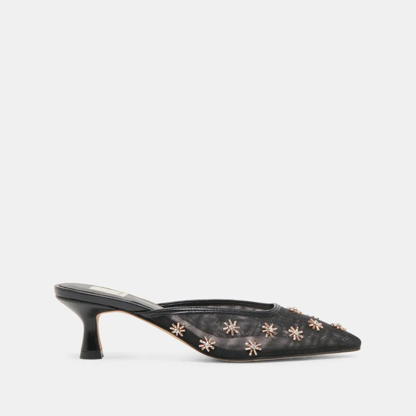 CLARA HEELS BLACK MESH^Dolce Vita Fashion