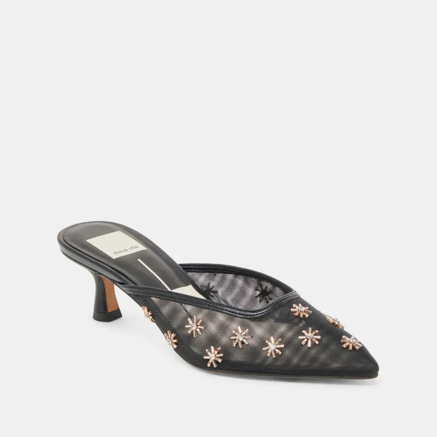 CLARA HEELS BLACK MESH^Dolce Vita Fashion