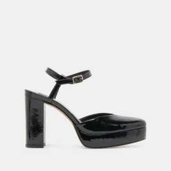 CLAUD HEELS MIDNIGHT PATENT LEATHER^Dolce Vita Hot